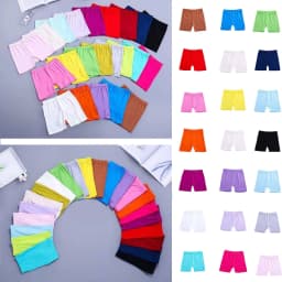 Girls Summer Safety Leggings Cycling Pants Children Anti-emptied Stretch Solid Color Mid-rise Yoga Dancing Shorts 1PC