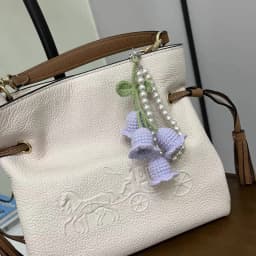 Bag Pendants Creative Cute Pearl Knitted Orchid Flower Fashionable Versatile Bag Accessories Sweet Multifunctional Keychains
