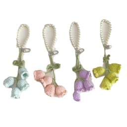 Bag Pendants Creative Cute Pearl Knitted Orchid Flower Fashionable Versatile Bag Accessories Sweet Multifunctional Keychains