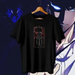 Solo nivellement Arise t-shirt surdimensionné japonais femmes hommes coton Y2k manches Streetwear Hip Hop haut t-shirts