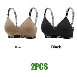 Cross Border Trade Underwear Women Thin Style Without Steel Rings Comfortable Folding Bra Shoulder Strap Sports Breathable Bra
