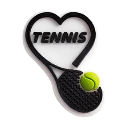 2pcs PVC tennis series ball loving detachable shoe buckle charm accessories decorations for sandals sneaker clog wristbands funs