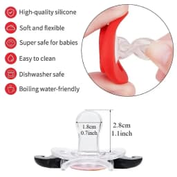 Funny Pacifiers for Babies Infants Pacifiers for Toddlers Newborn Cute Mustache Lips Pacifier Teeth Baby Gift for Boys Girls