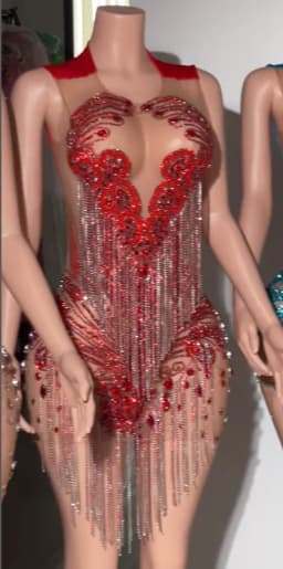 Luxury Gold Diamond Short Prom Gowns See Through Tassel Vestidos De Graduación Beaded Crystal Dresses For Cocktail Customized