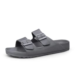 Summer Adjustable Soft Slippers for Men EVA Flat Cloud Slides Lightweight Non-slip Solid Color Beach Man Sandals Plus Size