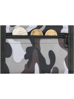 Camo Print Kids Wallet with Lanyard for Boys Girls Teens Trifold Wallet for Men Women Army Camouflage Wallets Credit Card Holder