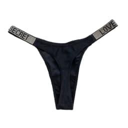Sexy Triangle Fitness Sports With Letter Low Rise Briefs Sexy T-Back G-string Women Panties Rhinestone Thong