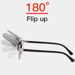 VIVIBEE Square Mirror Men's Clip on Polarized Night Driving Glasses Yellow UV400 Women Sunglasses Fishing Clips