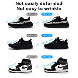 Household 1 Pairs Plastic shoes Holder Stretcher Shaper Adjustable Length Shoe Trees Support Prevent Deformation Wrinkle Crease