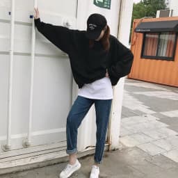 Women Cotton White Black Fake Shirt Tail Irregular Skirt False Blouse Tail Hem DIY Detachable A-Line Underskirt