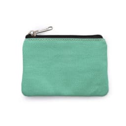 DIY Plain Canvas Cotton Bag Pure Zipper Coin Key Bag Money Pocket Women Men Hand-held Coin Purse Small Wallet Kid