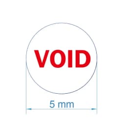 400pcs 5mm Screw Hole Security Seal Warranty Void Brittle Paper Sticker Tamper Evident Removal Proof Repair Guanantee Stamps