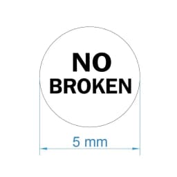400pcs 5mm Screw Hole Security Seal Warranty Void Brittle Paper Sticker Tamper Evident Removal Proof Repair Guanantee Stamps