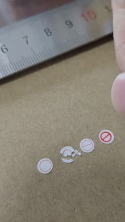 400pcs 5mm Screw Hole Security Seal Warranty Void Brittle Paper Sticker Tamper Evident Removal Proof Repair Guanantee Stamps