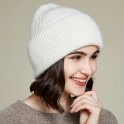 VISROVER 9 Colors Unisex Solid Color Real Rabbit Fur Beanies Winter Hat For Woman Knit Bonnet Acrylic Woman Autumn Warm Skullies