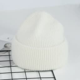 VISROVER 9 Colors Unisex Solid Color Real Rabbit Fur Beanies Winter Hat For Woman Knit Bonnet Acrylic Woman Autumn Warm Skullies