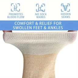 7 pairs women's non binding diabetes socks comfortable breathable shoes suitable for elderly and pregnant women for fat feet