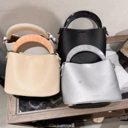1CP Moon Resin Handle with Horseshoe Buckle Crossbody Bag Shoulder Bag Leather Bag Arched Handle DIY Wallet Making