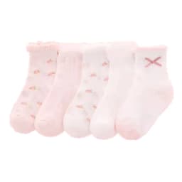 5Pairs/Set Summer Cute Sweet Kids Girls Socks Cotton All Print Children Socks Casual Mesh Cool Princess Socks 1-12Y Girls Socks