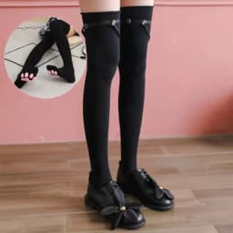 Womens Thigh High Stockings Cat Paw Pad Ladies Girls pink Long Over 3D Above Knee Socks Cosplay Lace Lolita Harajuku Y2k female