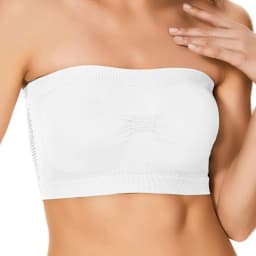 Women’s Strapless Seamless Tube Top Bra Anti-Slip Wireless Bandeau for Summer Outfit