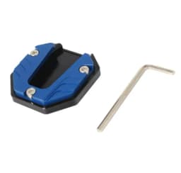 1x Motorcycle Side Stand Cover Aluminum Alloy Motorcycle Stands Pad Universal Bicycle Foot Extension Kickstand Accessories Black