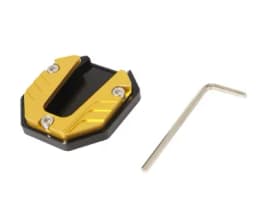 1x Motorcycle Side Stand Cover Aluminum Alloy Motorcycle Stands Pad Universal Bicycle Foot Extension Kickstand Accessories Black