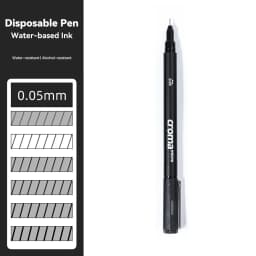 Micron Liner Fineliner Pen 0.05 0.03 0.1 0.5 Brush Tip Black Brown Fineliner Sketching Manga Drawing Pen Color Sketch Stationery