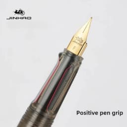 JINHAO 58 Wood / Scrimshaw Fountain Pen Colorful F EF Ink Pen High Quality Calligraphy Pen Stationery School Office Supplies