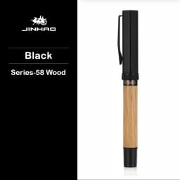 JINHAO 58 Wood / Scrimshaw Fountain Pen Colorful F EF Ink Pen High Quality Calligraphy Pen Stationery School Office Supplies