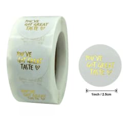 50-500pcs Thank You Sticker Pink Paper Business Label Sticker for Baking Packaging Handmade Decor Cute Stationery Supplies 1inch