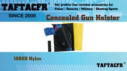 Car Holster Vehicle Holster Universal Conceal Carry Ambidextrous Holster with Mag Pouch Black Nylon Safe Hook and Loop Fastener