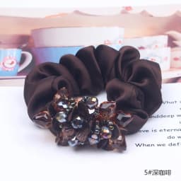 Korean Elegant Flower Scrunchies Women Girls Elastic Hair Rubber Bands Accessories Tie Hair Ring Rope Ponytail Holder Headdress