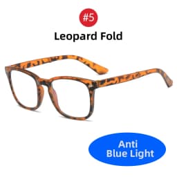 VIVIBEE Folding Anti Blue Light Blocking Glasses Men Square Classic Black Frame Computer Eyeglasses 2026 Women