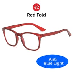 VIVIBEE Folding Anti Blue Light Blocking Glasses Men Square Classic Black Frame Computer Eyeglasses 2026 Women