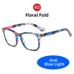 VIVIBEE Folding Anti Blue Light Blocking Glasses Men Square Classic Black Frame Computer Eyeglasses 2026 Women