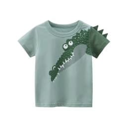 2 3 4 5 7 9 Years Summer Baby Boys Short Sleeve T-shirt Children Kids Cotton Cartoon Tops For Little Boys KF1022