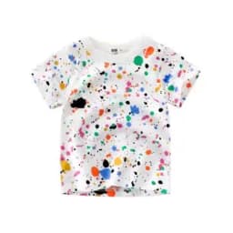 2 3 4 5 7 9 Years Summer Baby Boys Short Sleeve T-shirt Children Kids Cotton Cartoon Tops For Little Boys KF1022