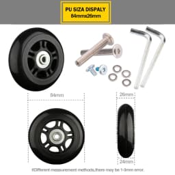 Suitcase Wheels 1 Pair of Luggage Suitcase Replacement Wheels Axles Deluxe Repair Deluxe Repair Tool Casters