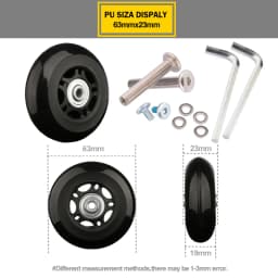 Suitcase Wheels 1 Pair of Luggage Suitcase Replacement Wheels Axles Deluxe Repair Deluxe Repair Tool Casters