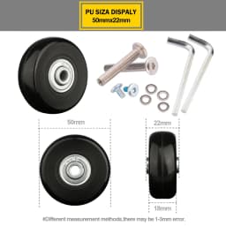 Suitcase Wheels 1 Pair of Luggage Suitcase Replacement Wheels Axles Deluxe Repair Deluxe Repair Tool Casters