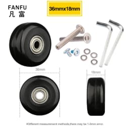 Suitcase Wheels 1 Pair of Luggage Suitcase Replacement Wheels Axles Deluxe Repair Deluxe Repair Tool Casters