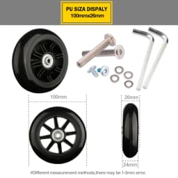 Suitcase Wheels 1 Pair of Luggage Suitcase Replacement Wheels Axles Deluxe Repair Deluxe Repair Tool Casters