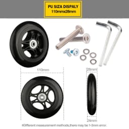 Suitcase Wheels 1 Pair of Luggage Suitcase Replacement Wheels Axles Deluxe Repair Deluxe Repair Tool Casters