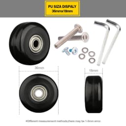 Suitcase Wheels 1 Pair of Luggage Suitcase Replacement Wheels Axles Deluxe Repair Deluxe Repair Tool Casters