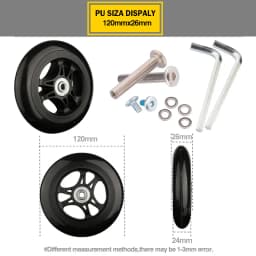 Suitcase Wheels 1 Pair of Luggage Suitcase Replacement Wheels Axles Deluxe Repair Deluxe Repair Tool Casters