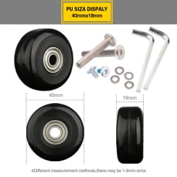 Suitcase Wheels 1 Pair of Luggage Suitcase Replacement Wheels Axles Deluxe Repair Deluxe Repair Tool Casters