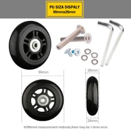 Suitcase Wheels 1 Pair of Luggage Suitcase Replacement Wheels Axles Deluxe Repair Deluxe Repair Tool Casters