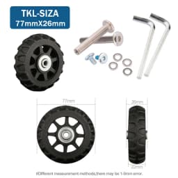 Suitcase Wheels 1 Pair of Luggage Suitcase Replacement Wheels Axles Deluxe Repair Deluxe Repair Tool Casters