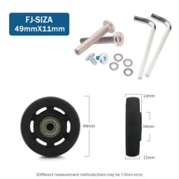 Suitcase Wheels 1 Pair of Luggage Suitcase Replacement Wheels Axles Deluxe Repair Deluxe Repair Tool Casters